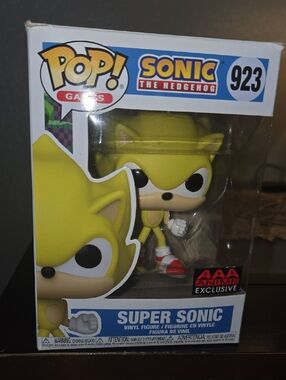 Funko Super Sonic Yellow and Red Vinyl Figure - Pop! Games #923